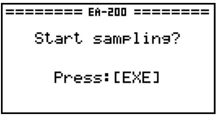 CASIO GRAPH 95 SD - - To start sampling - 2