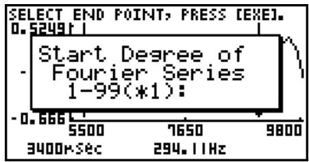 CASIO GRAPH 95 SD - To perform Fourier series expansion - 4