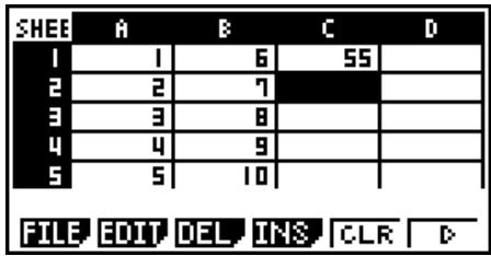 CASIO GRAPH 95 SD - Exemple de commande du mode S·SHT - 2