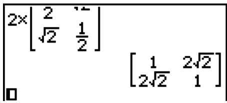 CASIO GRAPH 95 SD - - Exemples de saisie dans le mode d'écriture mathématique - 50