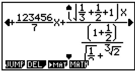 CASIO GRAPH 95 SD - - Exemples de saisie dans le mode d'écriture mathématique - 51