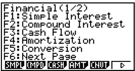 CASIO GRAPH 95 SD - Écran Finance 1 - 1