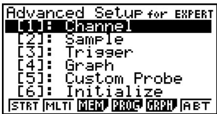 CASIO GRAPH 95 SD - - To access Advanced Setup from an Econ Advanced Setup strip - 1