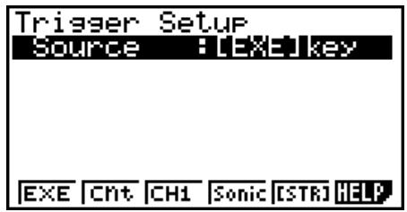 CASIO GRAPH 95 SD - ■ Trigger Setup - 1