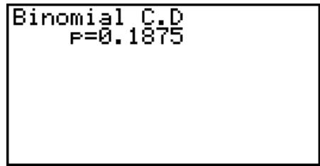 CASIO GRAPH 95 SD - - Loi binomialie cumulative - 2