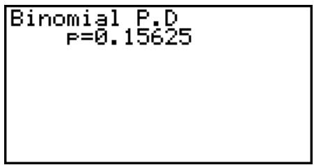 CASIO GRAPH 95 SD - - Probabilité binomiale - 2
