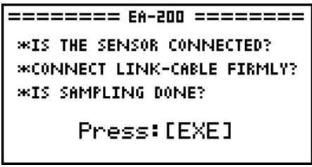 CASIO GRAPH 95 SD - - To start sampling - 1