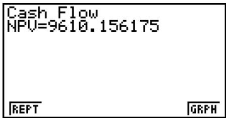 CASIO GRAPH 95 SD - Cash-flow (Évaluation d'investissement) - 3