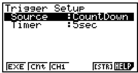 CASIO GRAPH 95 SD - ■ Trigger Setup - 2