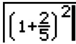 CASIO GRAPH 95 SD - - Exemples de saisie dans le mode d'écriture mathématique - 22