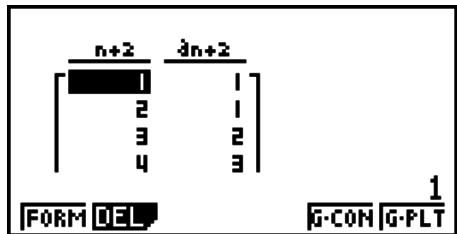 CASIO GRAPH 95 SD - ■ Génération d'une table numérique depuis une formule de récurrence - 1