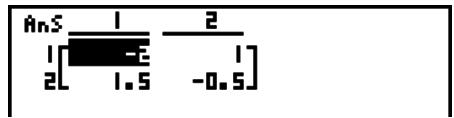 CASIO GRAPH 95 SD - Inversion d'une matrice - 1