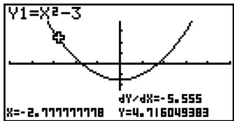 CASIO GRAPH 95 SD - ■ Affichage de la valeur de la fonction dérivée - 1