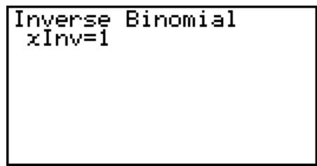 CASIO GRAPH 95 SD - - Loi binomialie cumulative inverse - 3