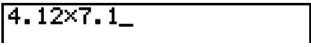 CASIO GRAPH 95 SD - Exemple 1 Effectuer les deux calculs suivants - 8