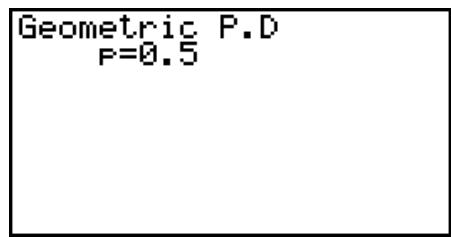 CASIO GRAPH 95 SD - - Probabilité géométrique - 2