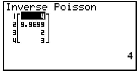 CASIO GRAPH 95 SD - - Loï de Poisson cumulative inverse - 2