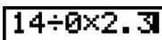 CASIO GRAPH 95 SD - Pour faire des corrections dans le calcul d'origine - 2