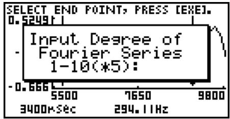 CASIO GRAPH 95 SD - To perform Fourier series expansion - 5