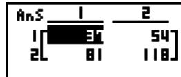 CASIO GRAPH 95 SD - Inversion d'une matrice - 3