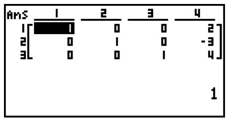 CASIO GRAPH 95 SD - - Forme échelonnée réduite par rapport aux lignes - 1