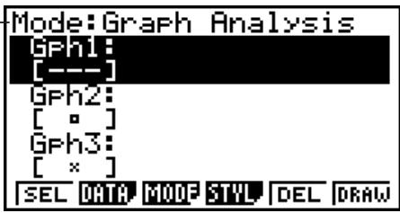 CASIO GRAPH 95 SD - - To select an analysis mode and draw a graph - 1