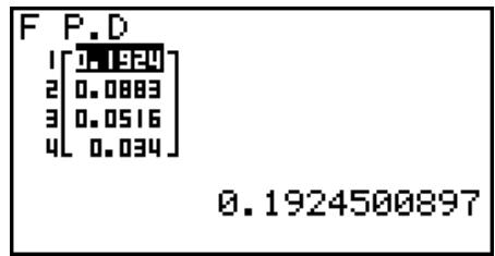 CASIO GRAPH 95 SD - - Densité de probabilité F - 2