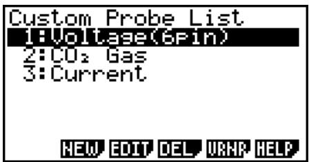 CASIO GRAPH 95 SD - - To configure a custom probe setup - 1