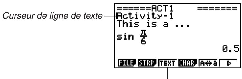 CASIO GRAPH 95 SD - - Saisie de caractères et d'expressions en tant que texte - 1