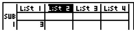 CASIO GRAPH 95 SD - - Pour saisir une série de valeurs simultanément - 2