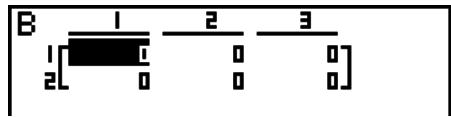 CASIO GRAPH 95 SD - Example Crer un e matric de 2 lignes × 3 colonnes dans la zone nomme Mat B - 7
