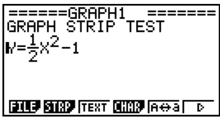 CASIO GRAPH 95 SD - Pour insérer un bandeau - 1