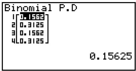 CASIO GRAPH 95 SD - - Probabilité binomiale - 1