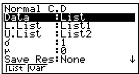 CASIO GRAPH 95 SD - - Loi normale cumulative - 1