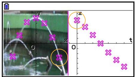 CASIO GRAPH COLOR FX-CG20 - - Pour faire clignoter les tracés qui correspondent l'un à l'autre du côté gauche et du côté droit de l'écran AXTRANS - 1
