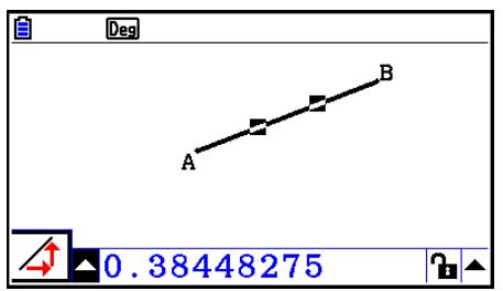 CASIO GRAPH COLOR FX-CG20 - Pour visualiser les mesures d'un segment de ligne - 3