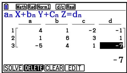 CASIO GRAPH COLOR FX-CG20 - Équations linéaires simultanées - 1
