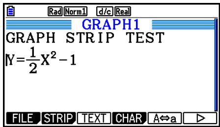 CASIO GRAPH COLOR FX-CG20 - Pour insérer un bandeau - 1