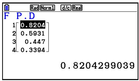 CASIO GRAPH COLOR FX-CG20 - - Densité de probabilité F - 2