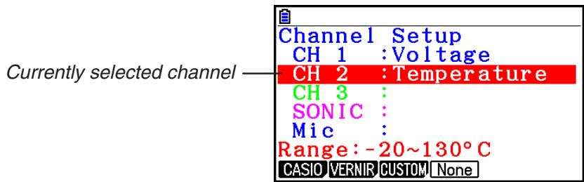 CASIO GRAPH COLOR FX-CG20 - - To configure Channel Setup settings - 1