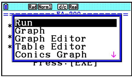 CASIO GRAPH COLOR FX-CG20 - Press EXE. - 2