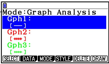 CASIO GRAPH COLOR FX-CG20 - - To select an analysis mode and draw a graph - 1