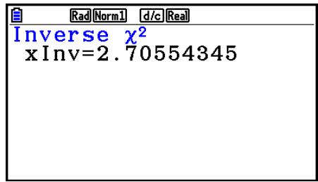 CASIO GRAPH COLOR FX-CG20 - - Distribution cumulative ^2 inverse - 3