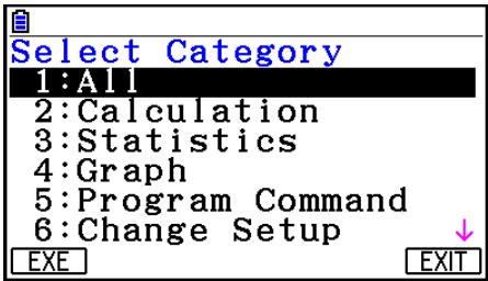 CASIO GRAPH COLOR FX-CG20 - - Utilisation du catalogue pour saisir une commande - 1