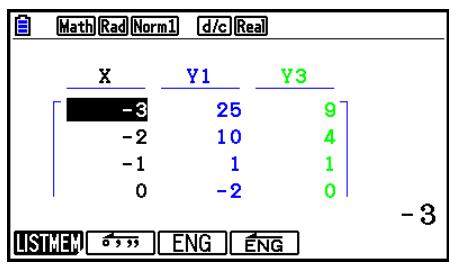 CASIO GRAPH COLOR FX-CG20 - - Pour copier un tableau dans une liste - 2
