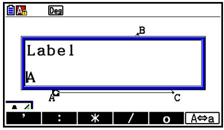 CASIO GRAPH COLOR FX-CG20 - - Pour modifier une étiquette existante - 4