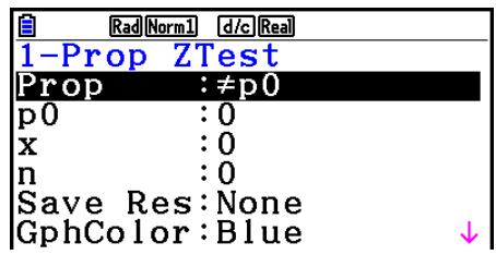 CASIO GRAPH COLOR FX-CG20 - - Test Z à 1 proportion - 1