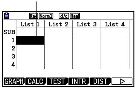 CASIO GRAPH COLOR FX-CG20 - Avant d'effectuer des calculs statistiques - 1