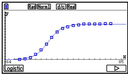 CASIO GRAPH COLOR FX-CG20 - ■ Graphe de régression logistique - 1