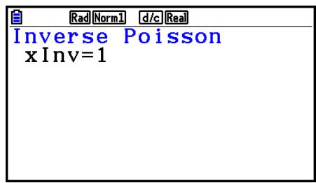 CASIO GRAPH COLOR FX-CG20 - Distribution de Poisson cumulative inverse - 3
